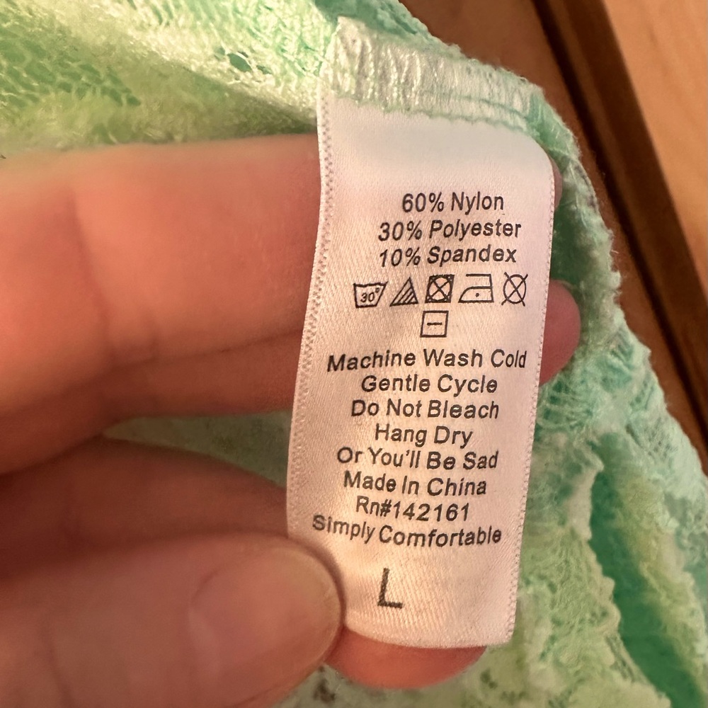 LuLaRoe mint lace vest - Picture 5 of 5